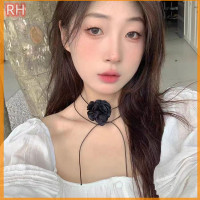 ราคา Ranghe สร้อยคอโชคเกอร์สำหรับคอเสื้อลูกไม้ลายดอกกุหลาบสุดเท่สร้อยคอหนังสีดำสุดเซ็กซี่สำหรับผู้หญิงโซ่ไหปลาร้าถักขี้ผึ้งเครื่องประดับงานเลี้ยงอาหารค่ำ (22249645430)