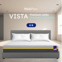 ราคา Wellplus ที่นอนยางพาราธรรมชาติ อัดสุญญากาศ รุ่น VISTA หนา 8 นิ้ว นุ่มนอนสบาย ขนาด 3 3 5 5 6ฟุต (22490401647)