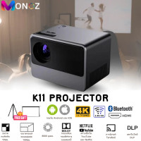 ราคา MONOZ K11 Pro โปรเจคเตอร์ 7500 Android 12 Full HD 4K Projector 1080P Bluetooth เชื่อมต่อมือถือหรือคอมฯได้ โฮมเธียเตอร (22947236869)