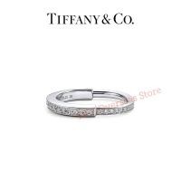 ราคา Tiffany co แหวนเพชร pavva สีเหลืองทองกุหลาบทองสีขาว Tiffany Lock Ring With Pavé Diamonds In Yellow Gold Rose Gold White Gold (22662238424)