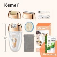 ราคา กำจัดขน เปิดตัวสินค้าใหม่ KEMEi 3IN1เครื่องถอนขนไฟฟ้า เครื่องกำจัดขน เครื่องบดเท้า กำจัดขนรักแร้ ขนตามร่างกาย ส่วนตัว (22631341007)