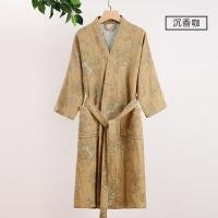 ราคา เสื้อคลุมอาบน้ําผ้าฝ้ายแท้สําหรับผู้ใหญ่ขนาดใหญ่ผ้ากอซสไตล์ใหม่สามชั้นอาบน้ําว่ายน้ําโรงแรมคลับเฮาส์โฮมสเตย์การประยุกต์ใช้ (22689869365)