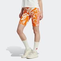 ราคา adidas Training Lifestyle adidas x FARM Rio Bike Shorts Women Orange IM2383 (22439949200)