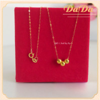 ราคา สร้อยคอครึ่งทอง 18k Transfer Beads จี้ 96 9 ทองคําแท้ น้ําหนัก 1 5 กรัม (22364155448)
