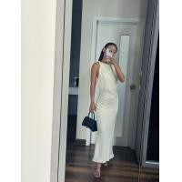 ราคา colourblockmatter Starfall เดรสคอถ่วงผ้าซาติน เดรสออกงาน เดรสไปงาน มี 4 สี (22726739818)