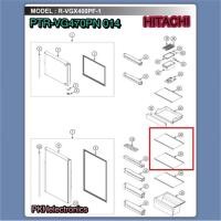 ราคา ชั้นวางของแบบกระจกตู้เย็นฮิตาชิ HITACHI GLASS PTR VG470PN 014 ใช้กับรุ่น R VG400PD R VX400PF R VGX400PF R VGX400PF 1 R VX400PF 1 (22946868883)