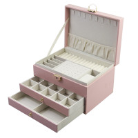 ราคา SRAS 3ชั้นวินเทจ กล่องใส่เครื่องประดับ กล่องใส่ทอง กล่องเครื่องประดับ กล่องกำมะหยี่ กล่องเก็บเครื่องประดับ มีถาด2ชั้น มีตัวล็อก (22775783669)