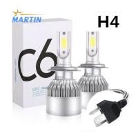 ราคา หลอดไฟหน้ารถ LED C6 ขั้ว H4 H7 H11 ความสว่าง 6000K ระบบ Lighting Focus 1 คู่ (22708384820)