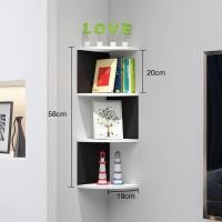 ราคา ชั้นวางเข้ามุม ตู้โชว์มุมห้อง ชั้นไม้เข้ามุม ชั้นวางอเนกประสงค์ วางเข้ามุมติดผนังม (22827845075)