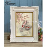 ราคา Turbo Frame กรอบรูปหลุยส์ สีทอง สีขาว สำหรับใส่ภาพขนาด 6x8 8x10 A4 8x12 10x12 นิ้ว (19577225078)