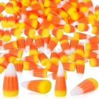 ราคา 50 Piece Halloween Resin Candy Corn Artificial 3D Candy Corn Bead As Shown Resin Fall Faux Fake Corn Scrapbooking Embellishments (22212344279)