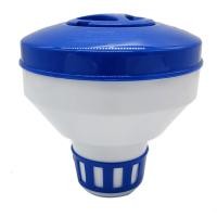 ราคา 1 PCS Deluxe Pool Chlorine Floater Dispenser 3Inch Tablets 7Inch Diameter Blue White (21380648781)