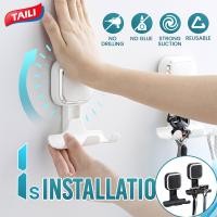 ราคา TAILI 2ชิ้นที่ยางดูดสุญญากาศยึดจับมีดโกนหนวดแบบดูดสูญญากาศที่แขวนมีดโกนสำหรับผนังห้องอาบน้ำตะขอประตูแบบดูดสำหรับตะขอแขวนผ้าเช็ดตัวฟองน้ำโลฟฟาห์ฝักบัวมีดโกนสำหรับกันน้ำสามารถลอกได้ห้องน้ำสีขาว (2205586