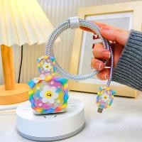 ราคา ถนอมสายชาร์จ iphone เคสสายชาร์จ สำหรับ TPU เคส ชุดถนอมสายชาร์จการ์ตูน ถนอมสายชาร์จ หัวชาร์จ เคสป้องกันสายชาร์จ ตัวถนอมสายชาร์จ for iPhone 18W 20W Charging Head Case (22959197344)