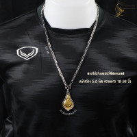 ราคา สร้อยคอสแตนเลเซอร์แท้100 สร้อยพระ ลายโซ่ฝรั่ง มี 2 สี สีสแตนเลส 316L สแตนเลสเลเซอร์แท้สีทองเกรด 22K ไม่ลอก ไม่ดำ ขนาด 4 5 มิล 5 0 มิล ความยาว 18 36นิ้ว (22770317152)