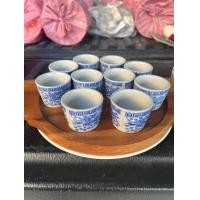 ราคา 10ใบ จอกชา ถ้วยน้ำชา จอกชามังกร จอกชาเซรามิคลายมังกร ขนาดใหญ่6x4cm ออกใบกำกับภาษีได้ (22875647279)