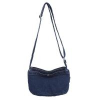 ราคา Retro Denim Crossbody กระเป๋ากระเป๋าสะพายสี่เหลี่ยมเล็กสําหรับผู้หญิง Stylish Enhanced เย็บโทรศัพท์มือถือผ้าใบกระเป๋า (22265182100)