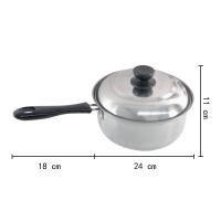 ราคา หม้อ หม้อซุป หม้อสตูว์ทรงสูง หม้อสแตนเลส หม้อต้มจืด ต้มแกง หม้อตุ๋น หม้ออเนกประสงค์ ขนาด 24 ซม (22940951054)