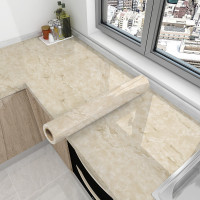 ราคา 60 100 300 500cm วอลเปเปอร์ผนัง วอลเปเปอร์ลายหินอ่อนวอลเปเปอร์ลายหินอ่อน มีกาวในตัว แบบกันน้ำ กันน้ำมัน wallpaper pvc สติ๊กเกอร์ติดโต๊ะ (22919360918)