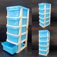 ราคา ชั้นวางของ ตู้ลิ้นชักพลาสติก 5 ชั้น ถอดประกอบได้ ลิ้นชักเก็บของ ขนาดเล็กใส่เครื่องประดับ อุปกรณ์เครื่องมือได้ ส45 ก17ล22 cm No 5 ทำจากพลาสติก หนา แข็งแรง ทนทาน ส่งจากไทย (22519876968)