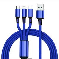 ราคา สายโทรศัพท์มือถือซิงค์อัลลอยไมโคร USB สายชาร์จได้ไว120Wใน 1 สายมีหัวชาร์จให้ถึง 3 หัว สามารถใช้ได้ถึง 3 แบบ พร้อมส่ง (21406932217)