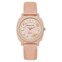 ราคา Women Fashion Quartz Watch 3D Pointer Silicone Strap Simple Candy Color Wristwatches (22028879658)