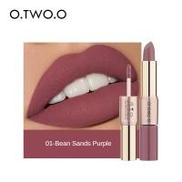 ราคา Horec O TWO O Lipstick ลิปสติกเนื้อแมทกำมะหยี่ 2 in 1 ลิปกลอสเนื้อนุ่ม 2 in 1 เคลือบริมฝีปาก 12 สี (22119755573)