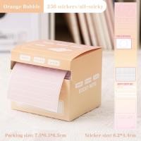 ราคา กระดาษโน๊ต มีกาว 256แผ่น โพสอิท StickyNote สติ๊กเกอร์กระดาษโน๊ตแบบม้วน สติ๊กเกอร์ไล่โทนสี ฉีกได้ (22802063721)