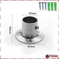 ราคา FinDee ตัวรับราว บล๊อครับราว แป้นยึดราว สแตนเลส กลม 16มม 19มม 22มม 25มม 32 มม สำหรับตู้เสื้อผ้า ราวผ้าม่าน Closet Rod Brackets (22138635860)