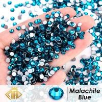 ราคา ไม่ใช่ Rhinestones กลับคริสตัลแก้วสีฟ้าชุดกาวบน Rhinestone (21460679170)