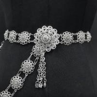 ราคา Vintage jewelry antique jewelry set Isaan flower belt Lanna Thai series antique silver gold buckle (21496781238)