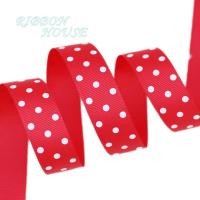 ราคา ริบบิ้นพิมพ์ลายการ์ตูนลายจุด25มม ริบบิ้น DIY ทำมือ10หลา ล็อต (17229019289)
