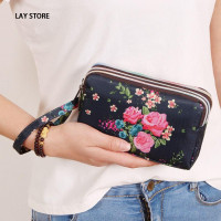 ราคา DALEE กระเป๋าสตางค์ลายดอกไม้กระเป๋าสตางค์ผ้ากันน้ำพิมพ์ลายผ้าธรรมดาโทรศัพท์กระเป๋าเครื่องสำอางกระเป๋ากระเป๋าดอกไม้สำหรับเหรียญกระเป๋าผู้หญิง (22095330937)