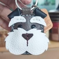 ราคา พวงกุญแจหนังแท้ พวงกุญแจหมา พวงกุญแจน่ารัก ชเนาเซอร์ น้องหมาชเนาเซอร์ (19784385369)