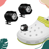 ราคา ไฟติดรองเท้า LED ไฟฉายพกพา ไฟ led กันน้ํา กันน้ำได้ เหมาะวิ่งกลางคืน แคมป์ปิ้ง ไฟติดรองเท้า (20223694603)