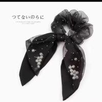 ราคา Caribbean sunshine ยางรัดผมผ้าซาติน สไตล์หรูหรา ยางมัดผม เครื่องประดับผมผู้หญิง Korean Hair rope ribbon hair ties ponytail multi color rubber band hair bow tie Hair ring (22726939238)