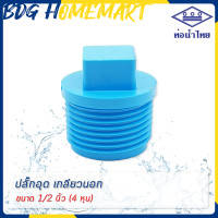 ราคา ท่อน้ำไทย ปลั๊กอุด เกลียวนอก 1 2 นิ้ว 4 หุน สีฟ้า อย่างหนา ราคาปลีก ส่ง ปลั๊กอุด เกลียวนอก PVC ข้อต่อ PVC (2774980930)