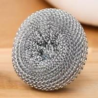 ราคา ขัดหม้อ แปรงขัดหม้อ ฝอยขัดหม้อมีที่กดน้ำยา ฝอยขัดหม้อมีด้ามจับ ฝอยขัดหม้อสแตนเลส ขัดกระทะ 1 ชิ้น (22667364812)