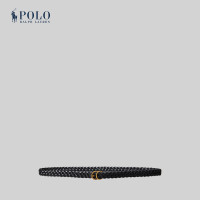 ราคา Polo Ralph Lauren เข็มขัดผู้หญิง Braided Vachetta Leather Skinny Belt รุ่น WAPOBLT09M20079 สีดำ (21846389545)
