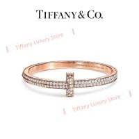 ราคา Tiffany T T1 Narrow Diamond Hinged Bangle And Wide Hinged Bangle18K Yellow White Goldทิฟฟานี่ T 1 ดอกบานพับบานพับ และบานพับกว้าง 18k เหลือง ทองสีขาว (22489689822)