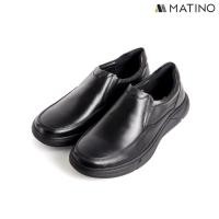 ราคา MATINO SHOES รองเท้าชายคัทชูหนังแท้ รุ่น MC S 4455 BLACK TAN (21426743203)