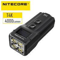 ราคา ของแท้100 NITECORE T4K 4000 Lumensแบบพกพาพวงกุญแจไฟฉาย 4 LEDs Super Bright Light built Inแบตเตอรี่โดยใช้USB Cชาร์จ (6520132796)