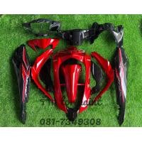 ราคา ชุดสีเวฟ110i LED 2019 2023สี 2 K สีตรงรุ่นพร้อมสติ๊กเกอร์ ใส่รุ่นwave110i เวฟ110 ปี2019 wave110 สีแดงดำ (20148700223)