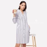 ราคา ALL BEAUTÉ Jayleen dress shirt เดรสเชิ้ตแขนยาว ชุดทำงานผู้หญิง เดรสสีเทา (20060031329)