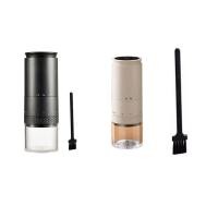 ราคา PQMK Electric Coffee Grinder with External Adjustment USB Coffee Grinder Automatic Coffee Bean Grinder for Office 1500MAh (22585253074)