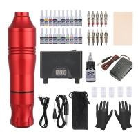 ราคา เครื่องสัก ชุดเครื่องสักครบชุด ครบชุด 20 เม็ดสี จัดส่งใน24ชม เครื่องสัก แถมอุปกรณ์ครบชุด เครื่องสักสาย เครื่องสักปากกา อุปกรณ์ที่ครบครันที่สุด อุปกรณ์สักลาย กมืออาชีพ เครื่องสักปากกา tattoo machine (2