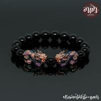 ราคา อาเป่า หินนิลดำ Onyx ขนาด 10 มิล ประดับปี่เซียะ 5 ธาตุ 1 คู่ ปี่เซียะเปลี่ยนสี ปี่เซียะ 5 สี คัดหิน หินนิลกาฬ กำไลหินสี กำไลหินนำโชค (18013586805)