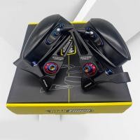 ราคา มีคุณภาพสูงพับเก็บได้กระจกมองหลังมอเตอร์ไซค์ที่มีมุมมองกว้างปรับหมุนได้กระจกสำหรับตกแต่งสกรูทองสีแดงขนาด8มม 10มม กระจกมองหลังรถจักรยานไฟฟ้า2ชิ้น (21267009160)