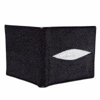 ราคา MCROC กระเป๋าสตางค์หนังปลากระเบนแท้ 1ตา สีดำ (135983153)
