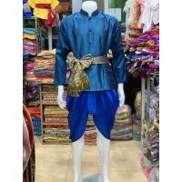 ราคา ชุดคุณพี่หมื่นแขนยาว ชุดไทยผู้ชาย เสื้อ โจง ผ้าคาด (20376632509)